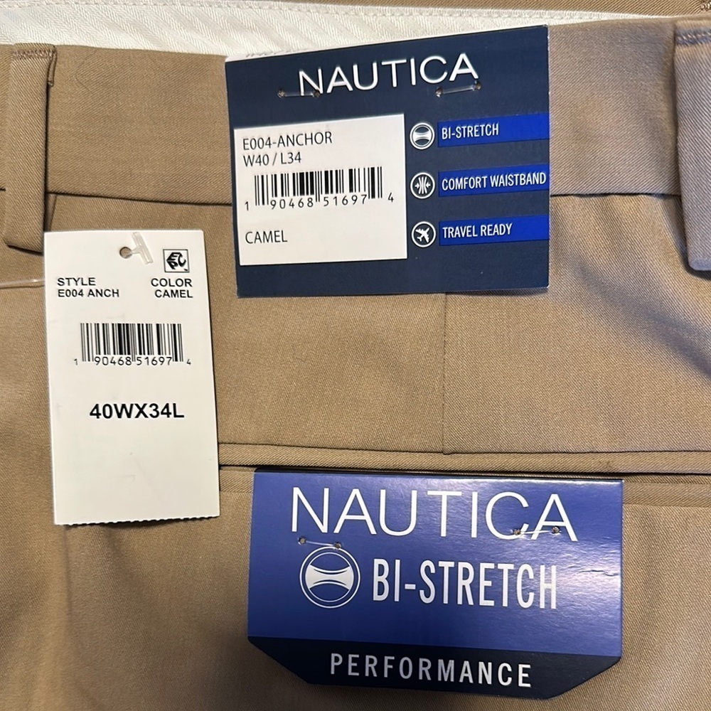 Nautica men’s NWTs pants. 40 x34” - Picture 2 of 4